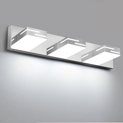 LED Modern Bathroom Vanity Light Fixtures, 3-Light 22-inch Dimmable Chrome Vanity Lights for Bathroom Lighting Fixtures Over Mirror, with 360° Rotatable Heads (Cool White 6000K)