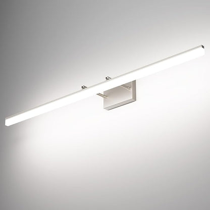 Aipsun 48inch Brushed Nickel Bathroom Llight Fixtures LED Vanity Light Adjustable Modern Vanity Lights Over Mirror Rotatable Lighting 5500K