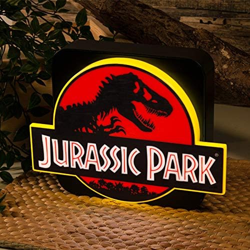 Numskull Jurassic Park 3D Lamp Wall Light - Ambient Lighting Gaming Accessory for Bedroom, Home, Study, Office, Work - Official Jurassic World Rebirth Merchandise