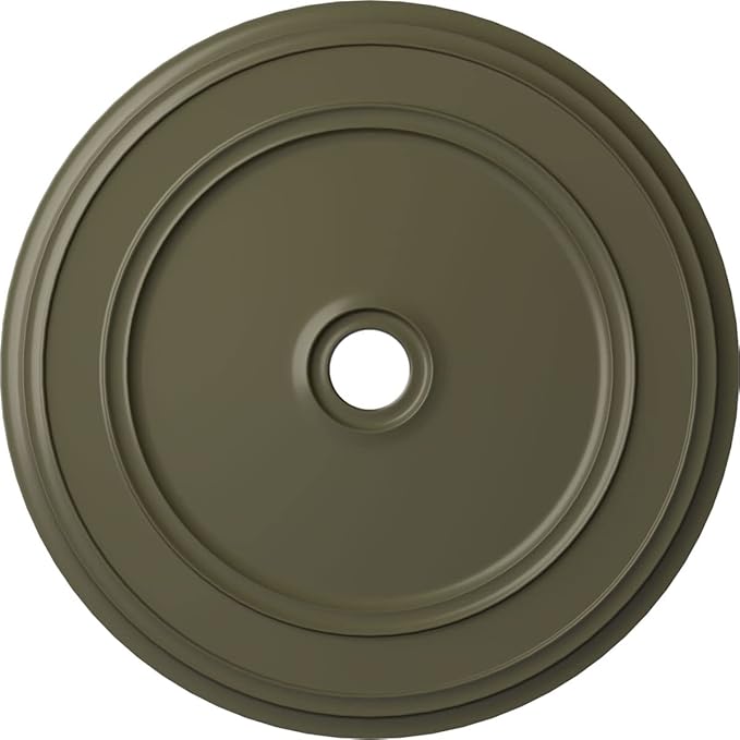 Ekena Millwork CM41CLPTF Classic Ceiling Medallion, 41 1/8"OD x 4"ID x 2 1/8"P, Hand-Painted Painted Turtle