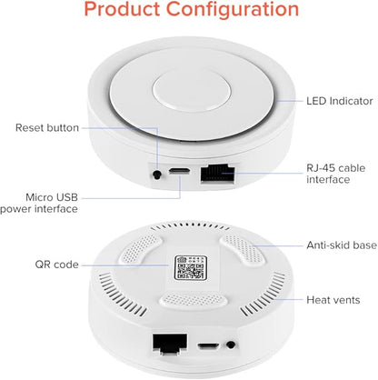 BTF-LIGHTING Wired Zigbee3.0 Tuya Gateway Compatible with AppleHome Alexa Google Home SmartLife TuyaSmart APP Work with ZigBee Smart Device for Living Room Kitchen Bedroom