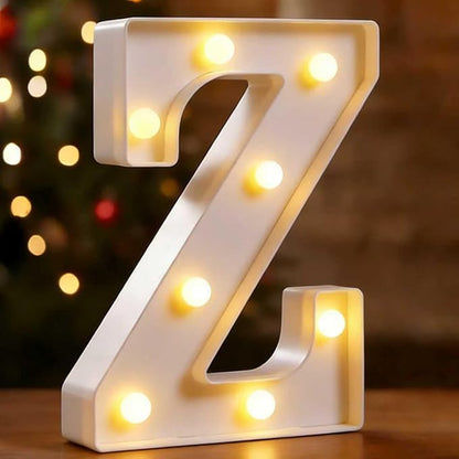 Small Led Marquee Letters, Light Up Letters, 8.58 Inch Led Letter Lights, Battery Powered Lighted Sign for Table, Party, Birthday, Christmas Decor (Letter Z)