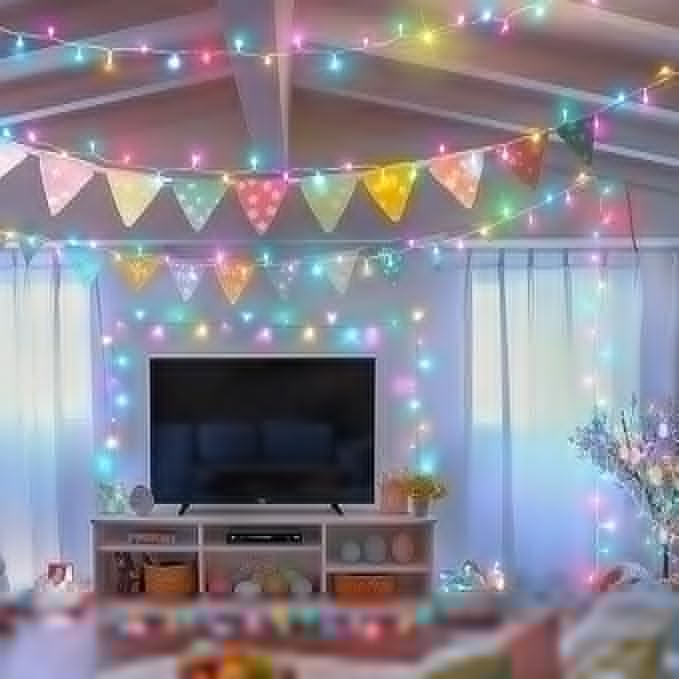 99ft Pastel Easter Lights String, Christmas Mini Light, 300 LED with 16 Light Modes, easter Fairy Lights Plug in for Outdoor Xmas Trees Garland Wreath Holiday Decorations(Green Warm Pink Blue Purple)