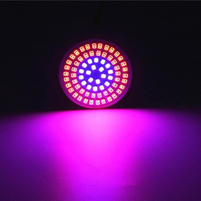 Grow Light Bulb, Full Spectrum 7W Grow Lamp (50 Watt Equiv),E26 Base Perfect for Seeding and Growing of Indoor Plants, Seed Starting,Flowers 4 Pack