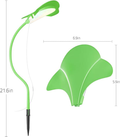 V.C Formark Small Grow Lights for Indoor Plants - Full Spectrum Leaf Shaped LED Plant Light with 4/8/12/18H Timer & Dimmable, Safe for Succulents/Herbs/Potted Small Plants