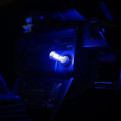 Retro Touch Control LED Car Interior Atmosphere Light, USB Charging Night Lamp for Car, Bedroom, Hallway, Camping (Blue)