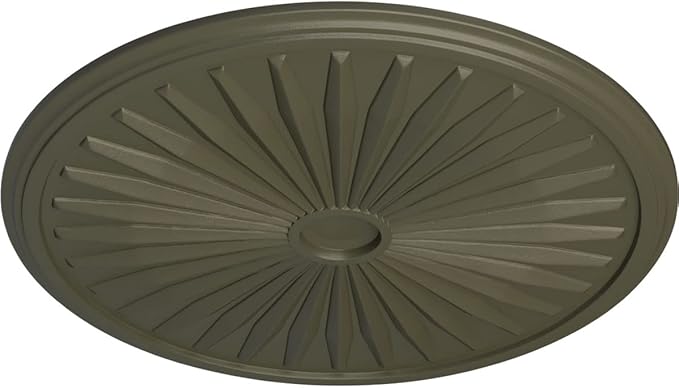33 1/8"OD x 3 1/2"ID x 1 3/8"P Leandros Ceiling Medallion (Fits Canopies up to 5"), Hand-Painted Witch Hazel