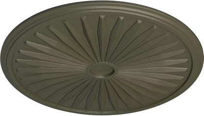 33 1/8"OD x 3 1/2"ID x 1 3/8"P Leandros Ceiling Medallion (Fits Canopies up to 5"), Hand-Painted Witch Hazel