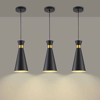 2026 New Pendant Lights Kitchen Island 3 Pack Black Gold, 5.9" Mini Modern Island Lights for Kitchen Pendant Light fixtures Adjustable Hanging Small Farmhouse Kitchen Island Lighting for Sink Bar