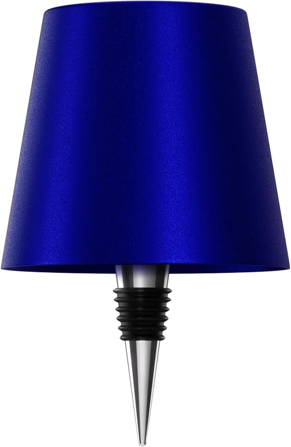 Wireless Bottle Lamp, 2026 New 3 Color Rechargeable Led Wine Bottle Lights for Bars Restaurants (Sapphire Blue, 1PC)