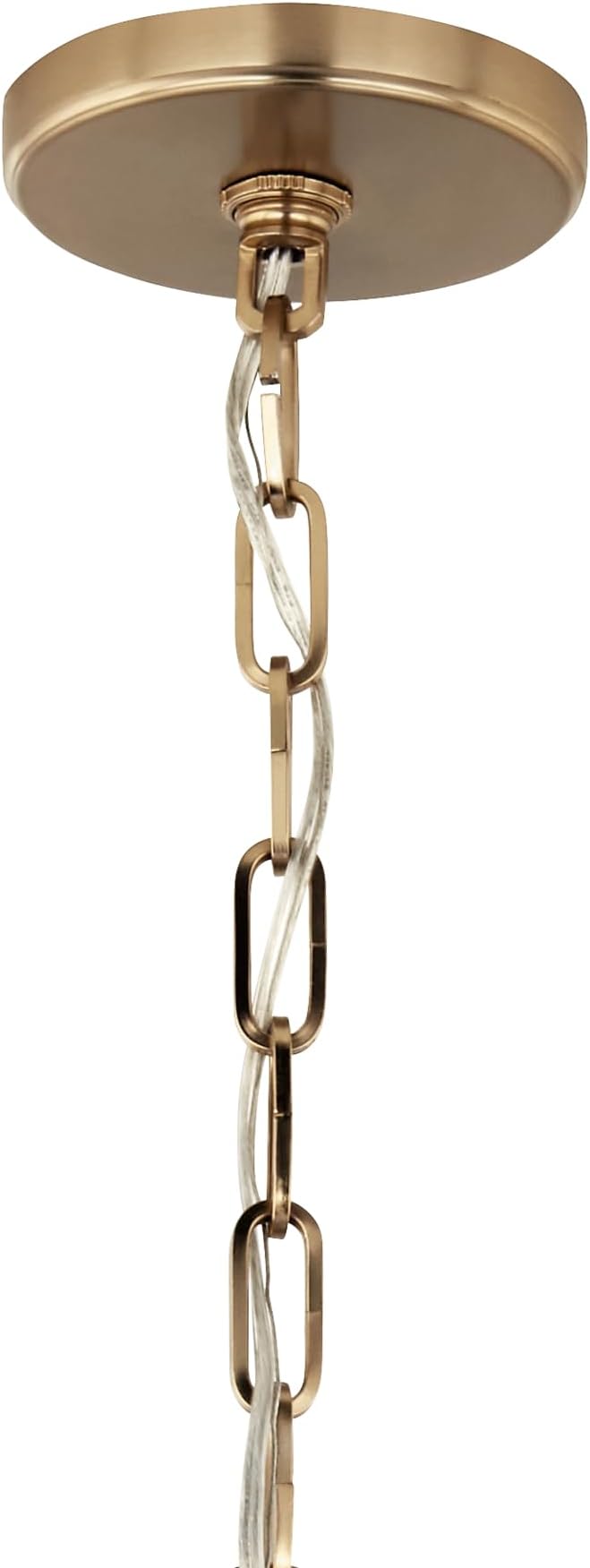 Kichler Etcher 2-Light Pendant Light Fixture, Kitchen Island Hanging Light with Etched Painted White Glass Diffuser in Black and Champagne Bronze (22.5" x 18"), 52711BK