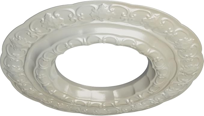 Ekena Millwork CM15LIFBS 15 3/8"OD X 7"ID X 1"P Lisbon Ceiling Medallion Fits Canopies Up to 7", Flash Blue