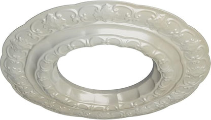 Ekena Millwork CM15LIFBS 15 3/8"OD X 7"ID X 1"P Lisbon Ceiling Medallion Fits Canopies Up to 7", Flash Blue