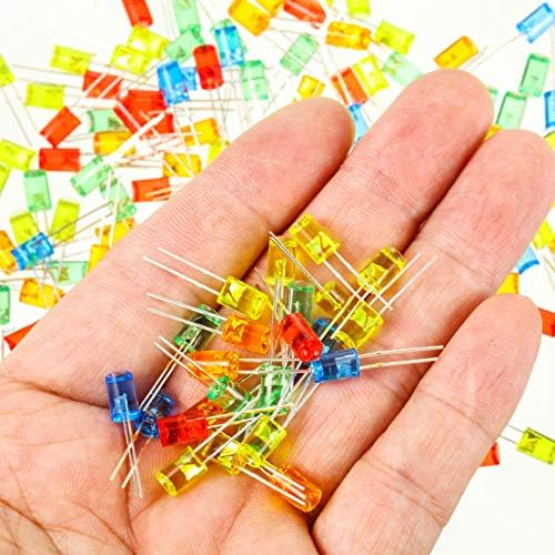 Mudder 180 Pcs Valentine LED 5mm String Light Mini Replacement Bulb Energy Efficient LED Halloween Wire Light Connectable Home Decor for Festival Patio Garden Christmas Wedding Holiday (Multicolor)