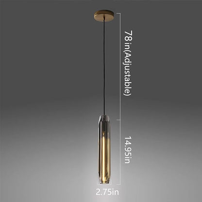 Pendant Lights Kitchen Island Pendant Lights Pendant Light fixtures Kitchen Pendant Light pendent Light 15" Smoke Gray Crystal lampshade Island Pendant Lights for Kitchen
