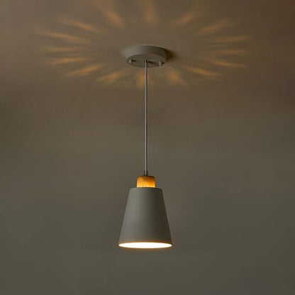 White Pendant Light Kitchen Island Wood Pendant Lighting Mini Modern Hanging Light Small Pendant Light Fixture for Dining Room,Bar,Bedroom,Adjustable Cord,5.94 inch,3 PCS