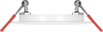 GLOBE Electric 91125 3" Ultra Slim LED Integrated Recessed Lighting Kit, 4-Pack, 6 Watts, Energy Star, IC and Wet Rated, Dimmer Switch Compatible, White Finish, 3.25" Hole Size, 420 Lumens, 3000K