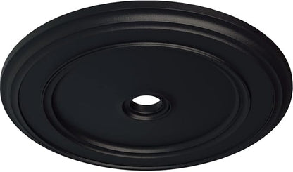 Ekena Millwork CM41CLSGS Classic Ceiling Medallion, 41 1/8"OD x 4"ID x 2 1/8"P, Hand-Painted Steel Gray