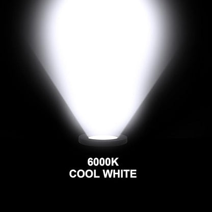 Low Voltage Landscape Well Lights, Outdoor LED Ground Lights for Garden, Lawn Pathway Backyard, Patio Walkway Decor 8Pack Black (Cool White(6000K))