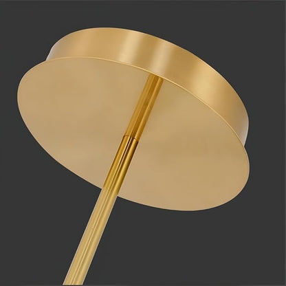 SMG Modern LED Linear Pendant Light for Dining Room, Dimmable Gold Chandelier for Office, 39" Linear DIY Chandelier with Remote Control Stepless Dimming, Restaurant Kitchen Long Hose Lamp
