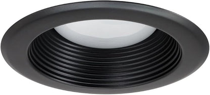 NICOR Lighting 5 inch Black Recessed Baffle Trim (15511BK)