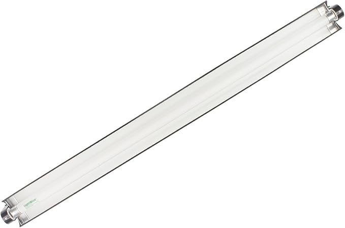 2 Pack LSF8241 T5 2Ft 24W Linkable Single Strip Grow Lights w 2" Wide Mirror Reflector and 6500K and 2500 Lumens, Great for Seeding and VegGrow!