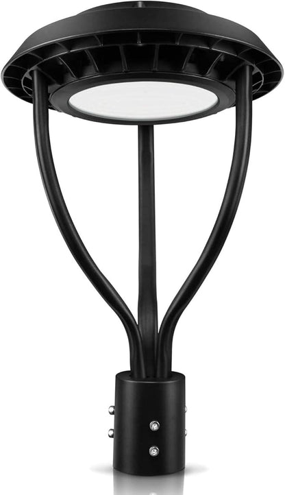 KUKUPPO 100W LED Post Top Light ETL Listed 14000Lm, 100W/80W/60W Wattage Selectable LED Post Pole Top Light Dusk to Dawn IP65 Waterproof for Outdoor Commercial Pole Light Fixture AC100-277V