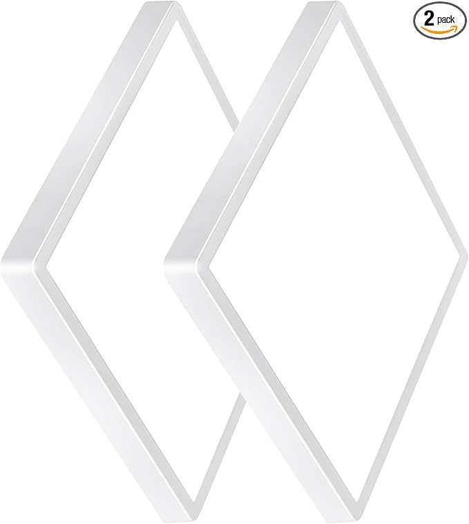 2 Pack 20 Inch Large LED Flush Mount Ceiling Light, 45W, 4500LM, Selectable 3000K/4000K/6000K CCT, White Square Flat Panel Light, Low Profile, Fits Hallway, Kitchen, Bedroom, Laundry Room