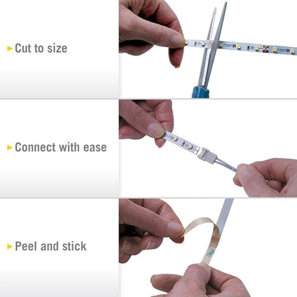 Armacost Lighting RibbonFlex Pro 12V White LED Strip Lights 120 LED/m, 2700K, 32.8 ft, 133250