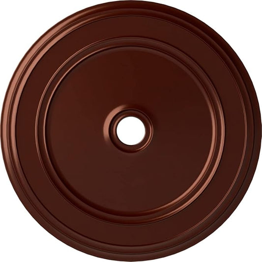 Ekena Millwork CM41CLACS 41-1/8" x 4" x 2-1/8" Classic Ceiling Medallion, Antique Copper