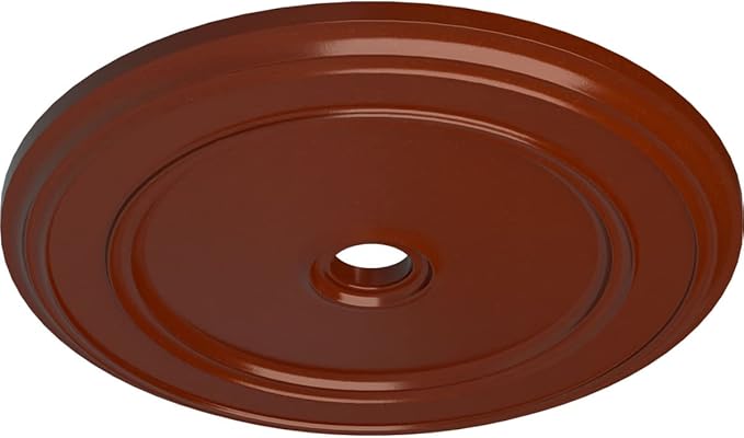 41 1/8"OD x 4"ID x 2 1/8"P Classic Ceiling Medallion (Fits Canopies up to 5 1/2"), Hand-Painted Firebrick