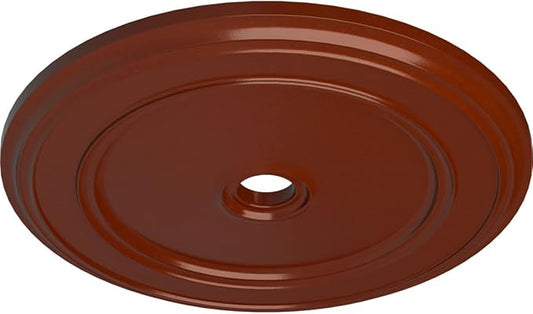 41 1/8"OD x 4"ID x 2 1/8"P Classic Ceiling Medallion (Fits Canopies up to 5 1/2"), Hand-Painted Firebrick