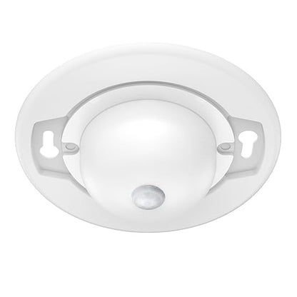 Energetic 4.7 Inch Motion Sensor Closet Ceiling Lights, LED Under Cabinet Lights Wired, Flush Mount Ceiling Lighting Fixtures for Bedroom, Kitchen, Hallway, Wet Location, 120V, 5000K, White, 1 Pack