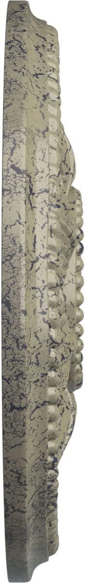 Ekena Millwork CM18ED1CSC Edinburgh Ceiling Medallion fits Canopies up to 5 1/8, Castle Stone Crackle
