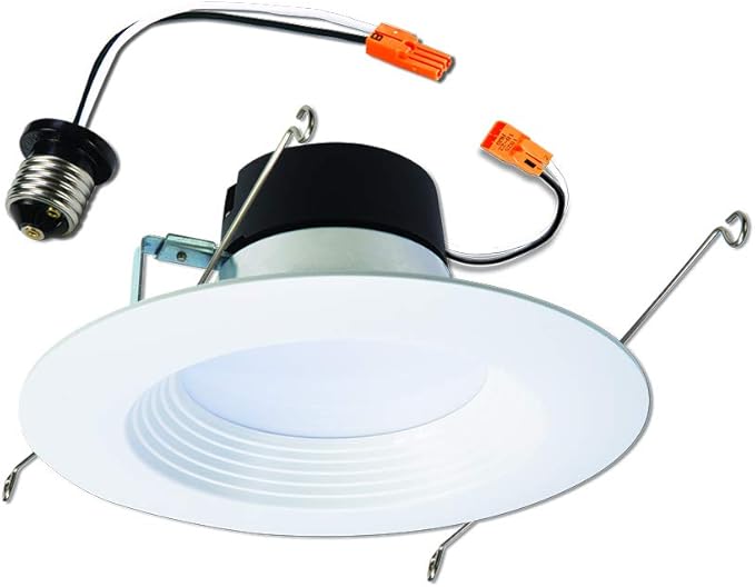 HALO LT 5 in / 6 in 6-Pack Indoor/Outdoor Recessed LED Retrofit Trim Can Lights 3CCT Selectable 3000K/4000K/5000K 600 Lumens Dimmable ENERGY STAR Certified
