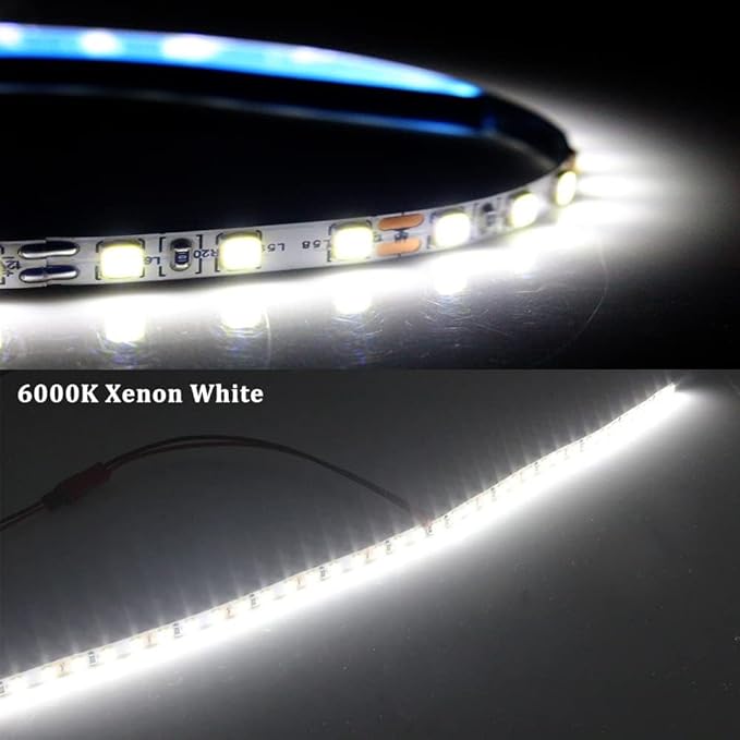 BMT xms LED Strip Light for Car Interior - 20" 2835 SMD - LED Truck Light Super Bright White Universal fit for Car Trunk Cargo Area