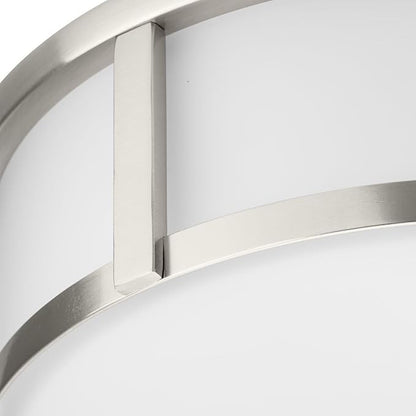 Progress Lighting P350254-009 Gilliam - 2 Light Flush Mount in New Traditional Style-4.62 Inches Tall and 12.62 Inches Wide, Finish Color: Brushed Nickel
