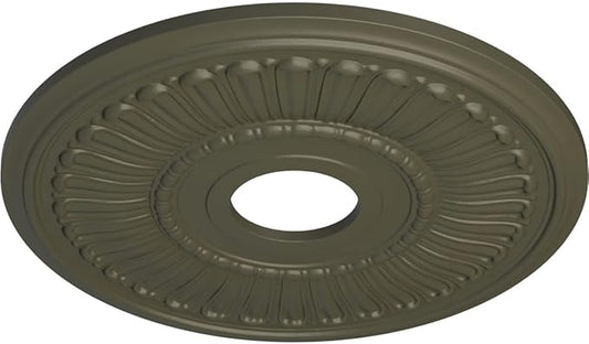 Ekena Millwork CM16MLWHF 16"OD X 3 5/8"ID X 3/4"P Melonie Ceiling Medallion Fits Canopies Up to 6 3/8", Witch Hazel