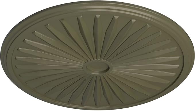 Ekena Millwork CM33LEPTF Leandros Ceiling Medallion, 33-1/8" x 3-1/2" x 1-3/8", Painted Turtle