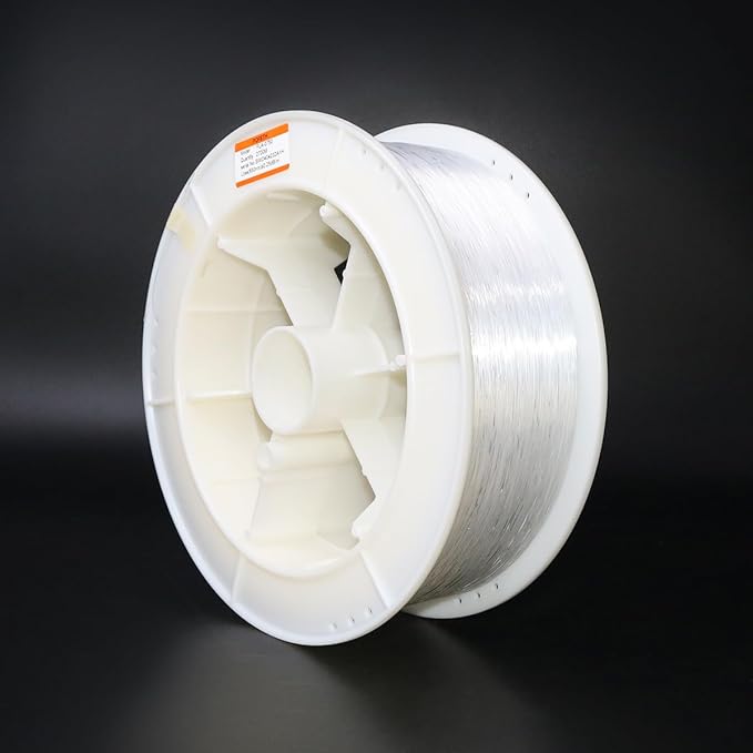 AZIMOM PMMA 0.03in(0.75mm) 8858ft(2700Meter) Plastic End Glow Fiber Optic Roll Cable for Fiber Optic Starlight Kits Project Twinkle Star Sky Ceiling Headliner Decor