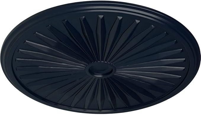 Ekena Millwork CM33LEMDF 33-1/8" x 3-1/2" x 1-3/8" Leandros Ceiling Medallion, Midnight Dream