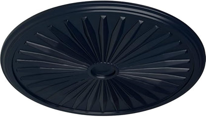 Ekena Millwork CM33LEMDF 33-1/8" x 3-1/2" x 1-3/8" Leandros Ceiling Medallion, Midnight Dream