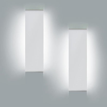 KICAAO 15.7in White Modern Wall Sconce 2-Pack,20W Indoor Vanity Light Up and Down LED Vanity Light for Bathroom Wall Lighting Fixtures Not Dimmable Not Plug (White Light 5000K-1PCS)