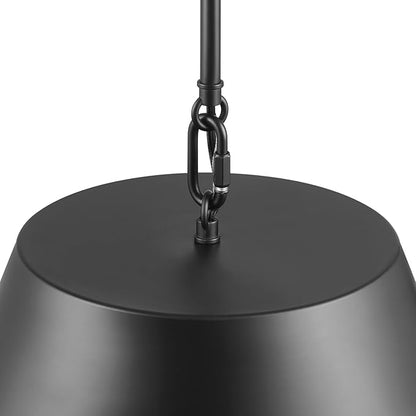 Globe Electric 1-Light Pendant Light, Matte Black Finish, Adjustable Hanging Rods, Dimmable, E26 Base, Dark Academia Modern Ceiling Lighting, 67000198