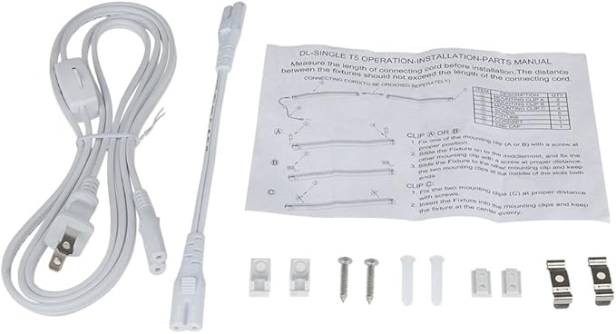 2-Pack T5 HO Grow Light - 1 Bulb Light System - Fluorescent Hydroponic Indoor Fixture Bloom Veg Daisy Chain with Bulbs (2 Foot & w/ Reflector (DL8021R 2pack), Cool White | Vegetative)