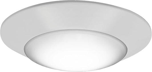 LEDVANCE 15W LED Light Disk, 5 CCT 2700/3000/3500/4000/5000K, Dimmable, 900 LMS, 90 CRI, Wet Rated, Frosted Finish - 1 Pack (62446)