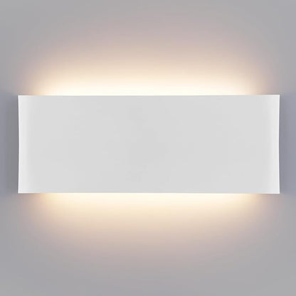 Mille Luckiole 15Inch Bathroom Vanity Mirror Light,Dimmable 3000K-6500K 5 Color Selectable Hallway LED Wall Light,Modern LED Sconce Wall for Stairwell,Bedroom,20W White 1Pack Up and Down Led Wall Lamp