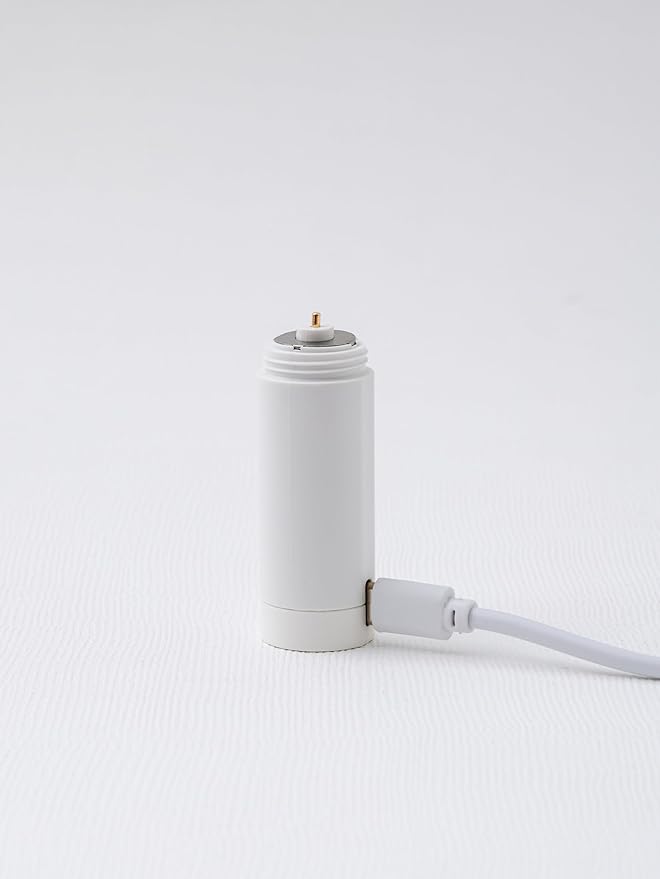 Mandu Deco Rechargeable Kpop Lightstick Battery for K-pop Concerts, Protective Cap with Keychain, Lasts 4 to 6 Hours, White