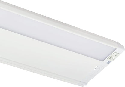 Kichler 4U Series 22" 120V LED Under Cabinet Light in White, 3000K, (22" L x 4.5" W x 1"H), 4U30K22WHT