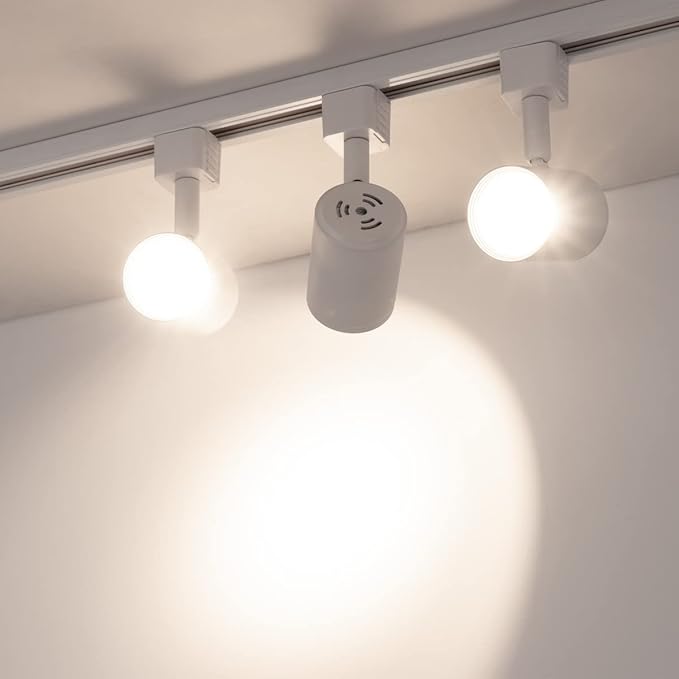 mirrea LED Track Lighting Heads Compatible with Single Circuit J Type Rail Ceiling Spotlight for Accent Task Wall Art Exhibition Lighting 6.5W 4000K Neutral White 24° White Painted Pack of 12